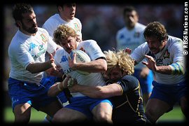 Italy Scotland 2012 Richie Gray Mirco Bergamasco